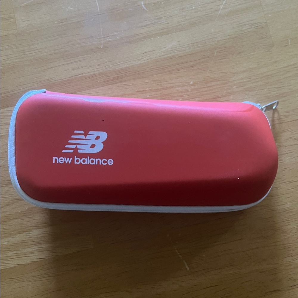 New Balance Red and White Zippered Pouch